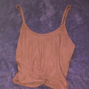 pink crop top tank top